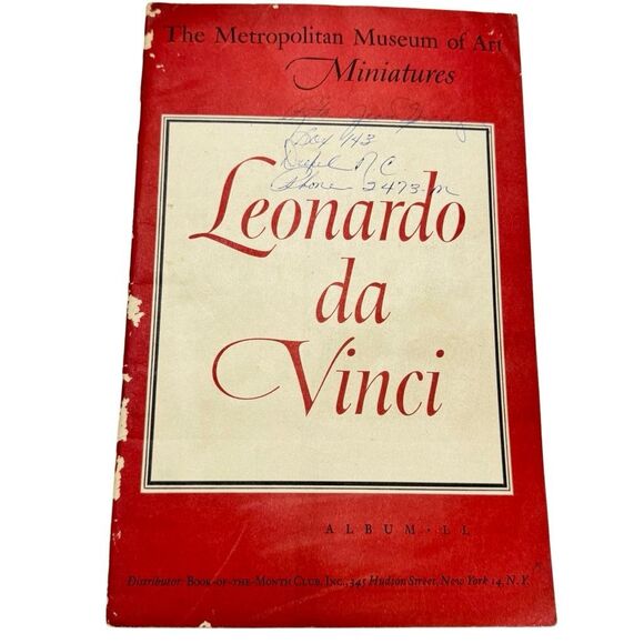 1951 Metropolitan Museum of Art Miniatures Album Leonardo Da Vinci - Picture 1 of 7